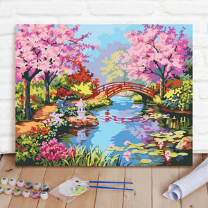 Custom Photo Painting Home Decor Wall Hanging-Jiangnan Spring Painting DIY Paint By Numbers