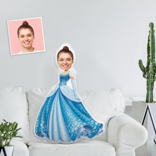 Custom Face Photo Minime Doll Personalized Body Pillow Beautiful Disney Princess Aisha Throw Pillow Toys
