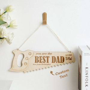 Custom Engraved Pendant Saw Creative Gifts for Best Dad
