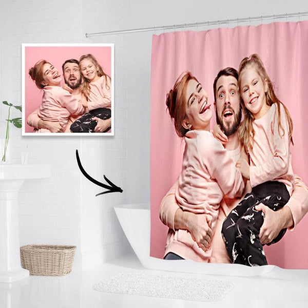Bathroom Decor Custom Photo Shower Curtain For Family