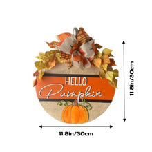 Fall Welcome Sign for Front Door Hello Pumpkin Farmhouse Wreath Porch Decor Hanging Decoration Gifts