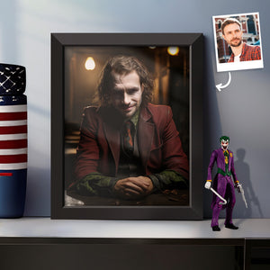 Personalized Face Joker Frame Gifts for Him Custom Portrait from Photo