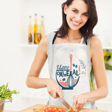 I Love Oat Meal Kitchen Cooking Apron