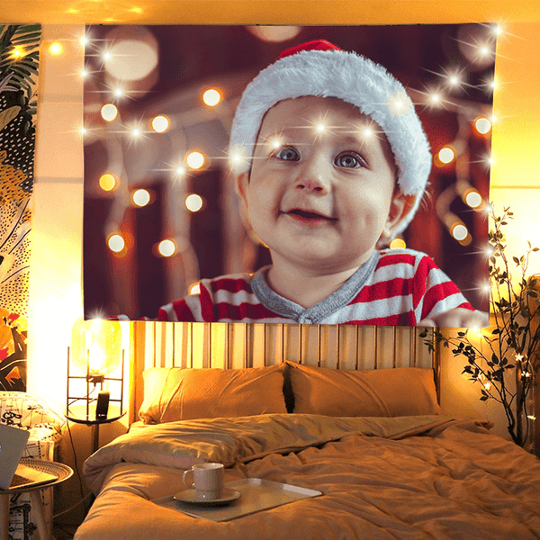 Baby Photo Tapestry Custom Photo Tapestry Wall Art Home Decor Hanging Painting