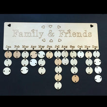 Family Name Celebrations Board Personalized Family Birthdays Board Birthdays Calendar Board