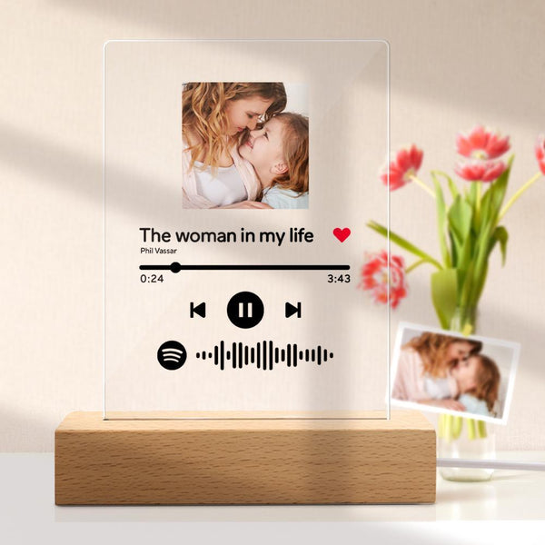 Personalized Gifts Custom Spotify Code Music Plaque Best Gifts for Mom