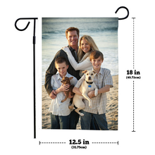 Gift for Her Custom Photo Outdoor Garden Flag-To My Family  (12in x 18in)