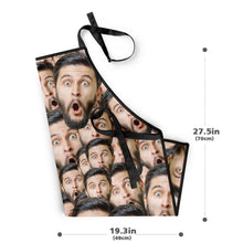 Custom Face Mash Photo Apron Kitchen Cooking For Family