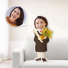 Personalized Photo My face on Pillows Custom Minime Dolls Gag Gifts Toys Academic Dress-flower Costume
