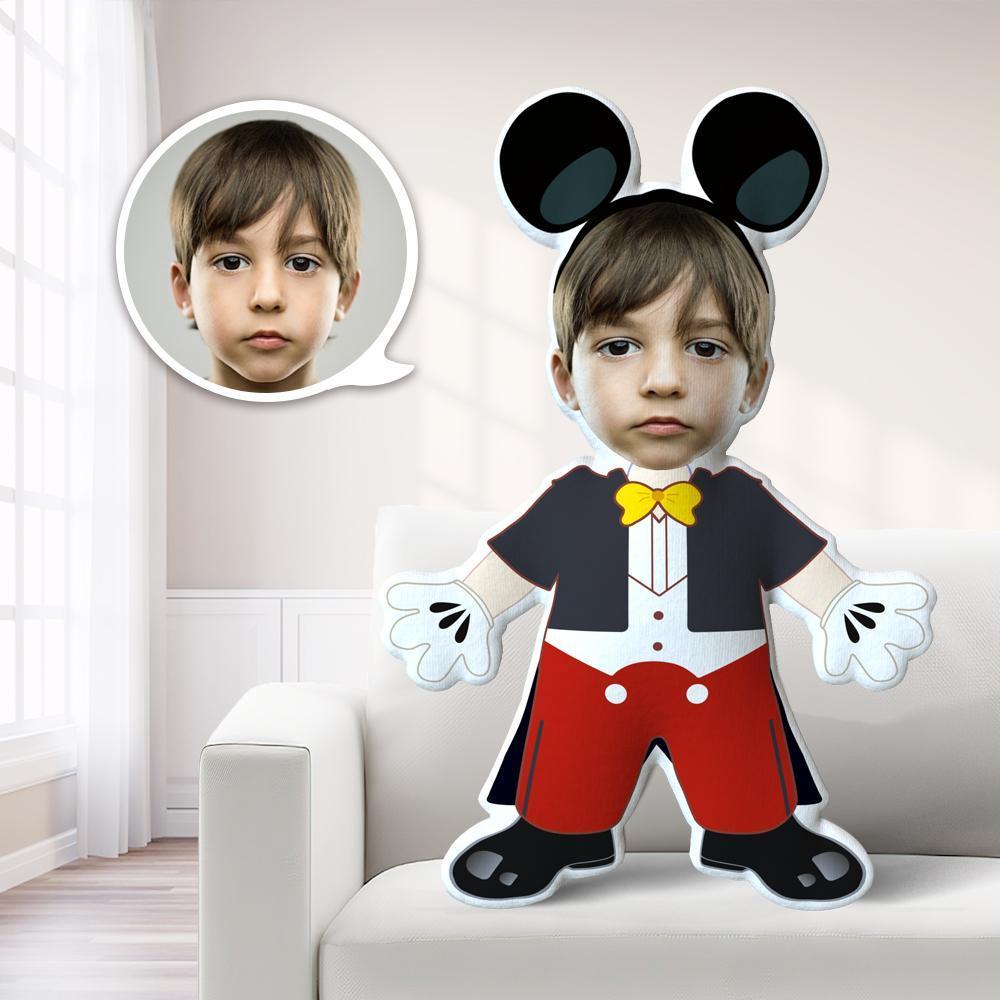 Personalized Photo My face on Pillows Custom Minime Dolls Gag Gifts Toys Mickey Costume
