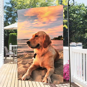 Personalized Dog Garden Flag Custom Photo Outdoor Garden Flag-To My Dog  (12in x 18in)