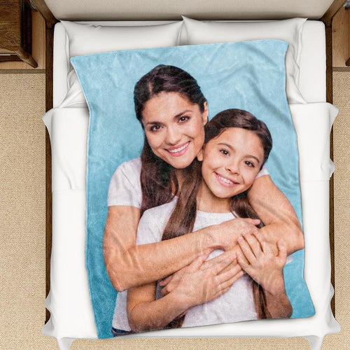 Custom Photo Blanket Best Gift for Mom