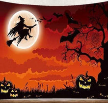 Halloween Gift Witch Pumpkin Hanging Tapestry Wall Decor Best Decoration Festival Decor