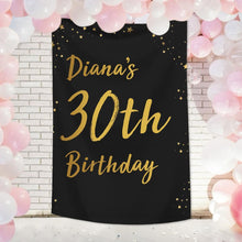Custom Birthday Tapestry Backdrop Personalized Text Tapestry