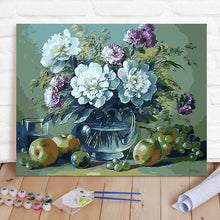 Custom Photo Painting Home Decor Wall Hanging-European Flowers Painting DIY Paint By Numbers