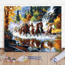 Custom Photo Painting Home Decor Wall Hanging-Gunma Crossing The River Painting DIY Paint By Numbers