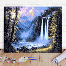 Custom Photo Painting Home Decor Wall Hanging-Beautiful Waterfall Painting DIY Paint By Numbers