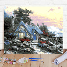 Custom Photo Painting Home Decor Wall Hanging-Cabin Painting DIY Paint By Numbers