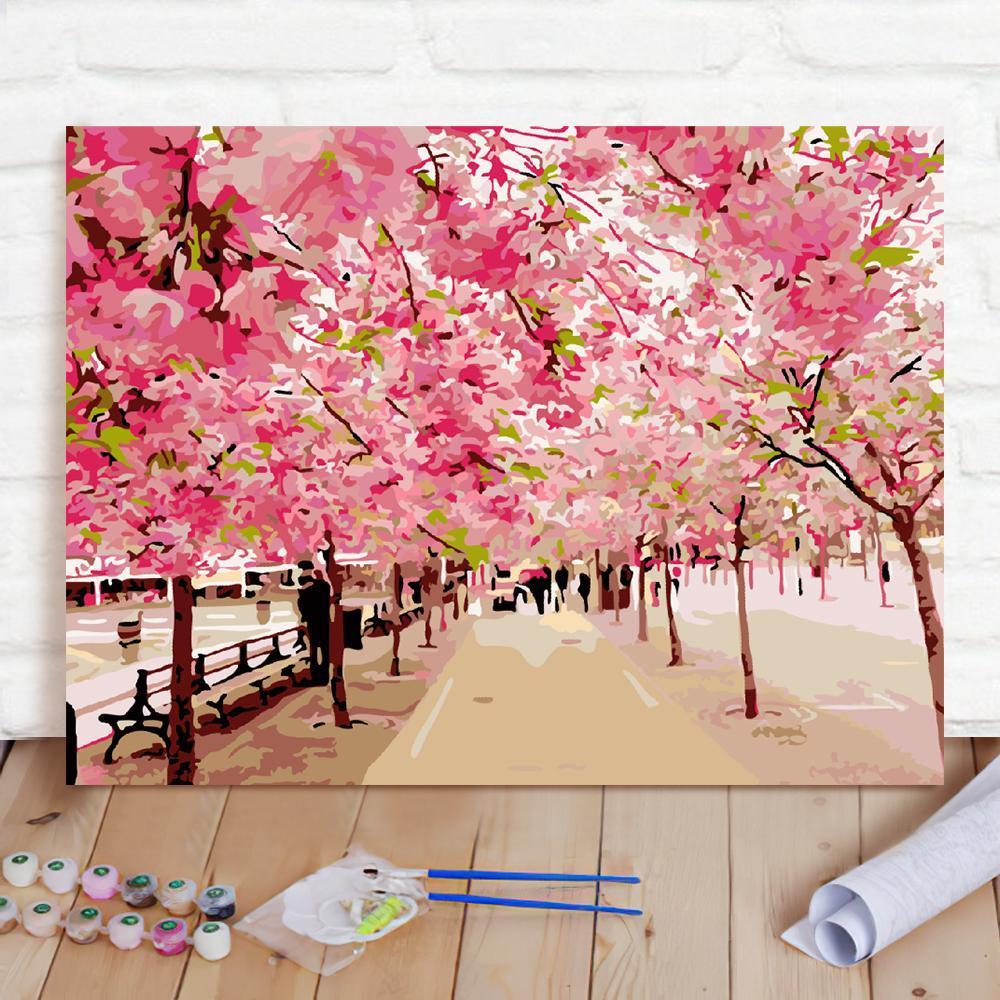 Custom Photo Painting Home Decor Wall Hanging-The Most Beautiful Trail In The World Painting DIY Paint By Numbers