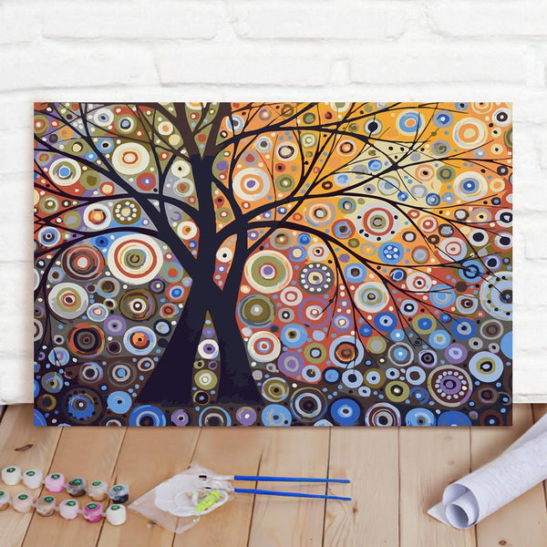 Custom Photo Painting Home Decor Wall Hanging-Glare tree Painting DIY Paint By Numbers