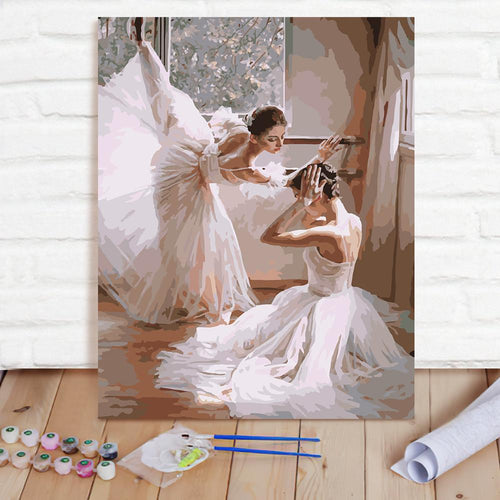 Custom Photo Painting Home Decor Wall Hanging-Dancing ballet Painting DIY Paint By Numbers