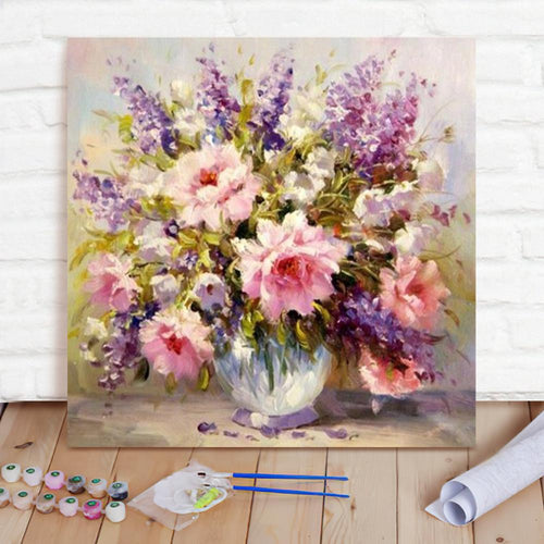 Custom Photo Painting Home Decor Wall Hanging-bouquet Painting DIY Paint By Numbers