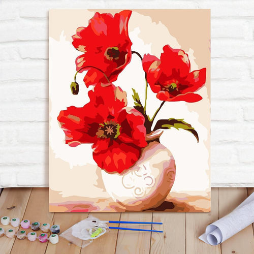 Custom Photo Painting Home Decor Wall Hanging-Attachment to the vase Painting DIY Paint By Numbers