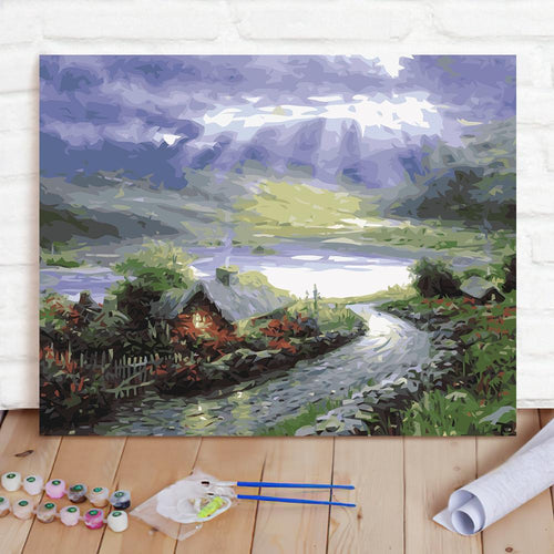 Custom Photo Painting Home Decor Wall Hanging-Xiaguang Trail Painting DIY Paint By Numbers