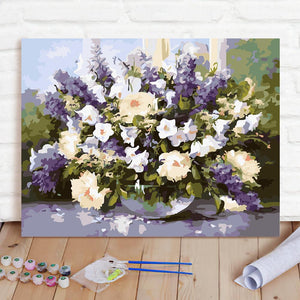 Custom Photo Painting Home Decor Wall Hanging-Lavender love Painting DIY Paint By Numbers