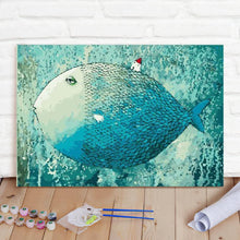 Custom Photo Painting Home Decor Wall Hanging-Fish Painting DIY Paint By Numbers