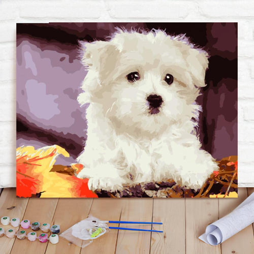Custom Photo Painting Home Decor Wall Hanging-Dog Painting DIY Paint By Numbers
