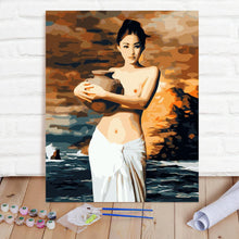 Custom Photo Painting Home Decor Wall Hanging-Tao Girl Painting DIY Paint By Numbers