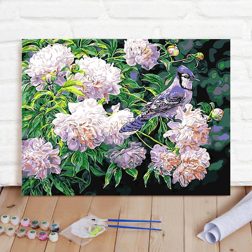 Custom Photo Painting Home Decor Wall Hanging-Birds And Flowers PaintingDIY Paint By Numbers  DIY Paint By Numbers