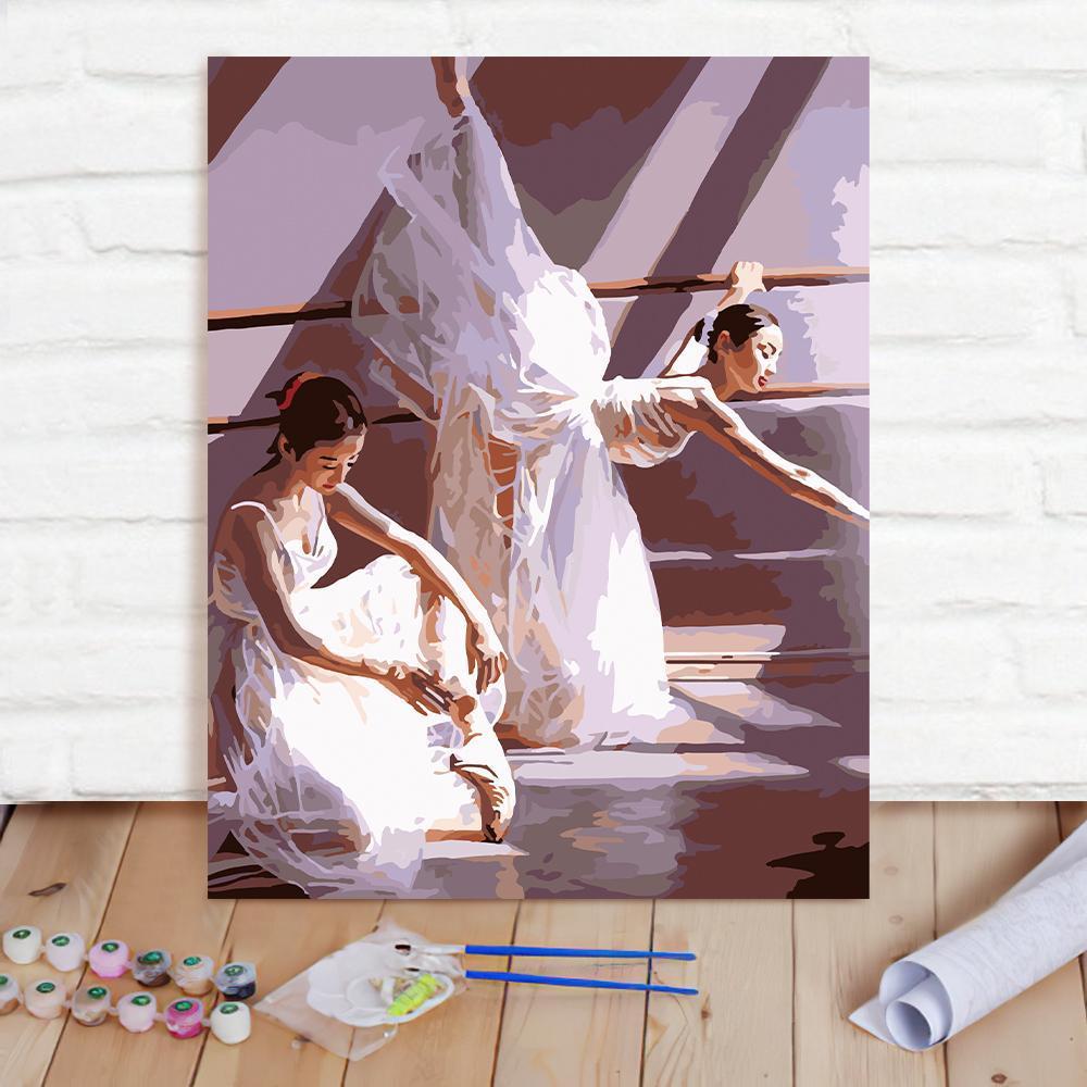 Custom Photo Painting Home Decor Wall Hanging-Graceful Ballet Painting DIY Paint By Numbers