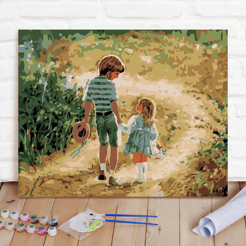 Custom Photo Painting Home Decor Wall Hanging-Childhood PaintingDIY Paint By Numbers  DIY Paint By Numbers