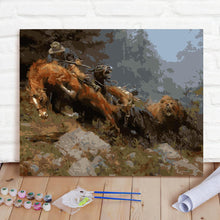 Custom Photo Painting Home Decor Wall Hanging-Cowboy Hunting Painting DIY Paint By Numbers