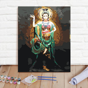 Custom Photo Painting Home Decor Wall Hanging-Dunhuang Feitian Painting DIY Paint By Numbers