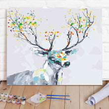 Custom Photo Painting Home Decor Wall Hanging-Color Deer Painting DIY Paint By Numbers