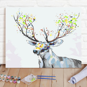 Custom Photo Painting Home Decor Wall Hanging-Elk Painting DIY Paint By Numbers