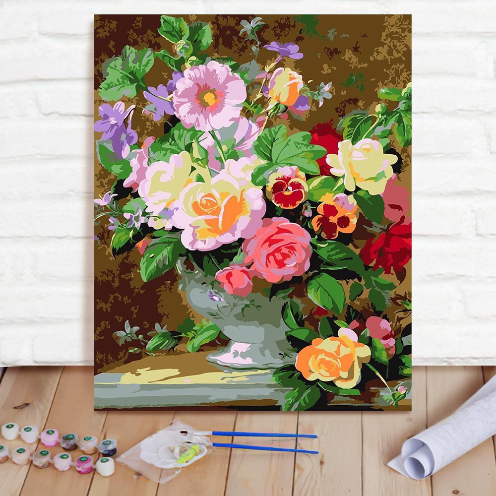 Custom Photo Painting Home Decor Wall Hanging-Flower 1 Painting DIY Paint By Numbers
