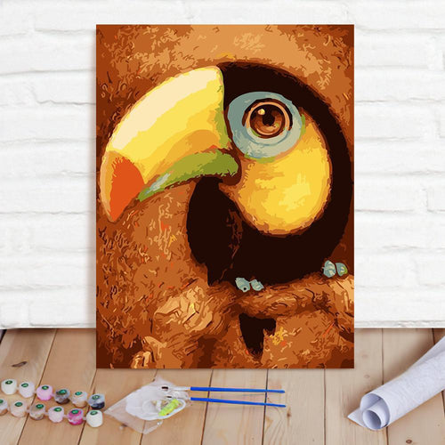 Custom Photo Painting Home Decor Wall Hanging-Toucan Painting DIY Paint By Numbers