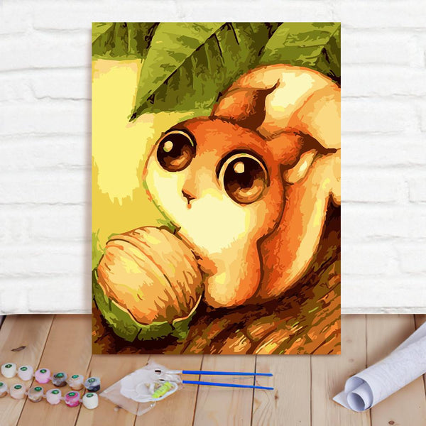 Custom Photo Painting Home Decor Wall Hanging-Squirrel Painting DIY Paint By Numbers