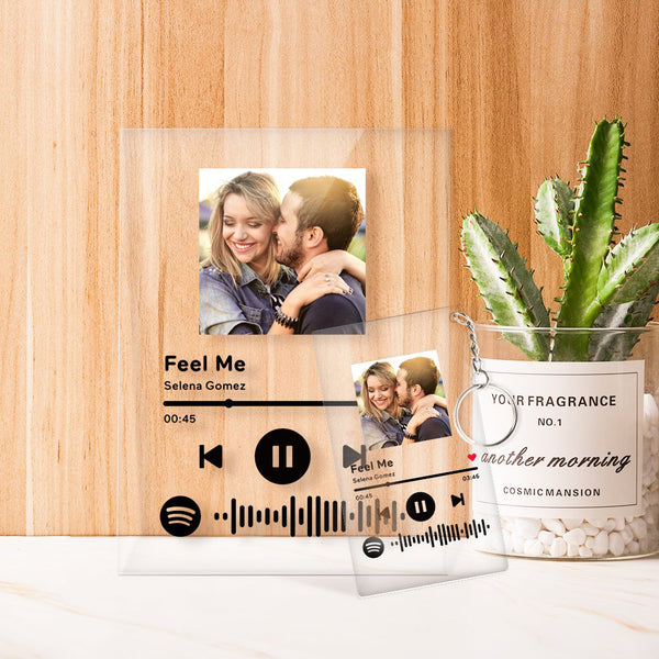 Gift for Father Personalized Gifts Custom  Code Music Plaque