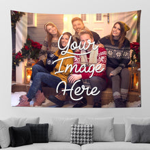 Father's Day Gift Custom Photo Tapestry Personalized Wall Decor Hanging Printing