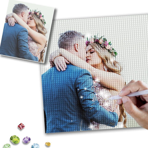 DIY Custom Photo Diamond Art Painting Lover Valentine's Gifts for Boyfriend
