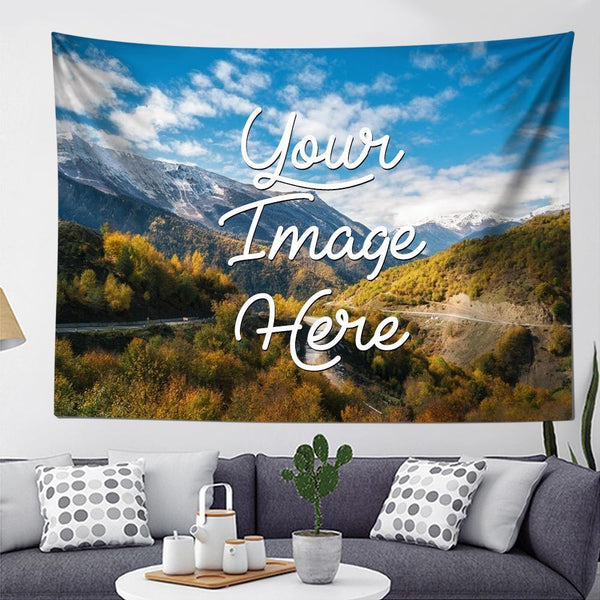 Custom Photo Tapestry Wall Decor Personalized Hanging Painting For Love