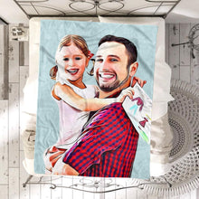 Custom Photo Blanket Father's Day Gift