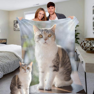 Custom Photo Blanket Personalized Pets Photo Fleece Blanket