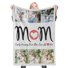 Best Gift for MOM Custom Photo Collage Blanket Mother's Day Blanket Mom Blanket- 6 Photos
