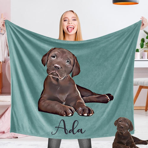 Custom Pet Blankets For Christmas Gifts Photo Gallery Pet Fleece Custom Photo & Text Blanket Engraved Blanket